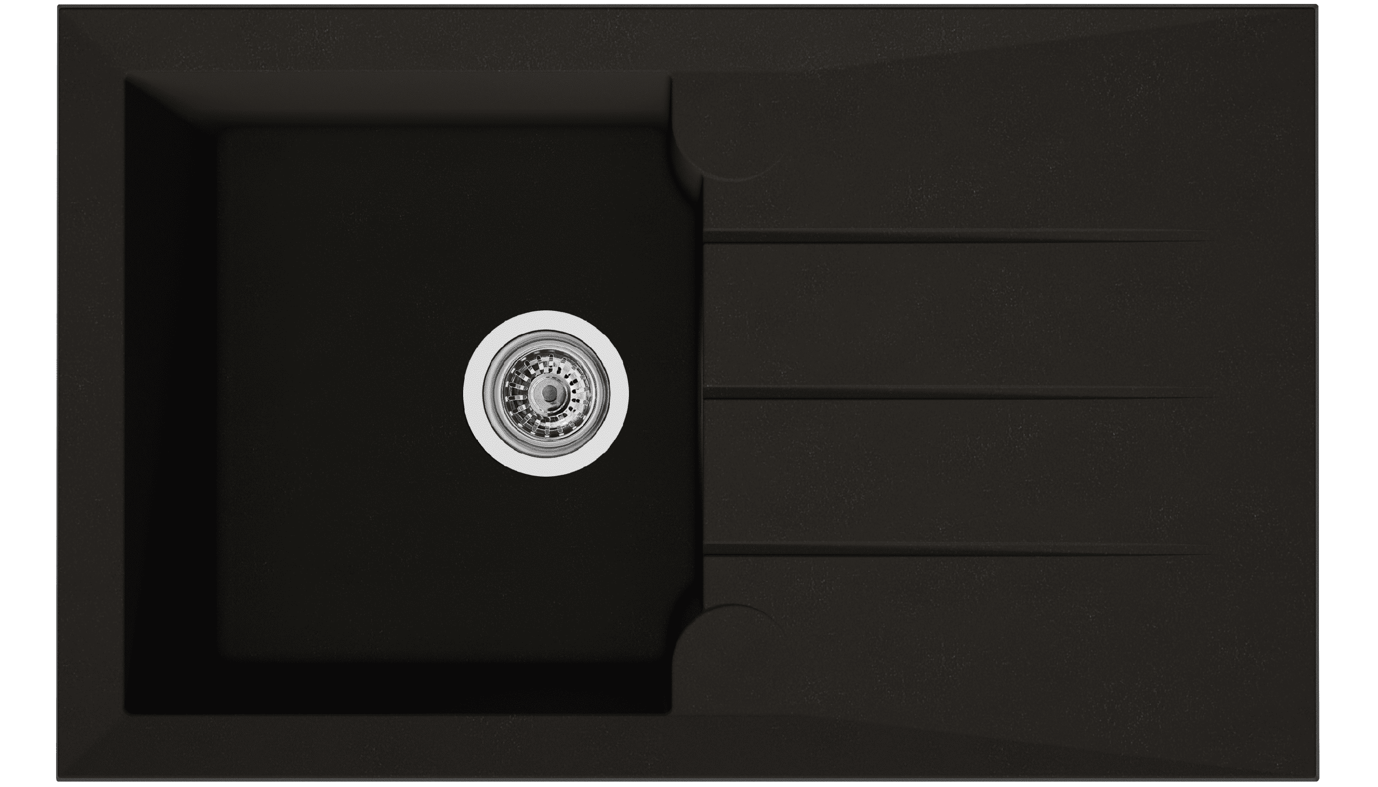 evier à encastrer alineo 810 noir pailleté